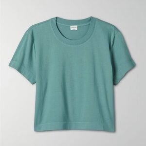 Aritzia Wilfred Free teal short sleeved tee shirt